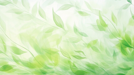 Fototapeta na wymiar Green watercolor foliage abstract background
