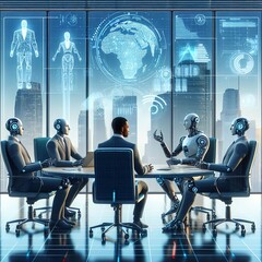 business people working together in office