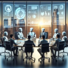 business meeting in office