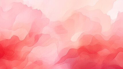 Watercolor Backgrounds: Soft and Pale Pink and Red - obrazy, fototapety, plakaty