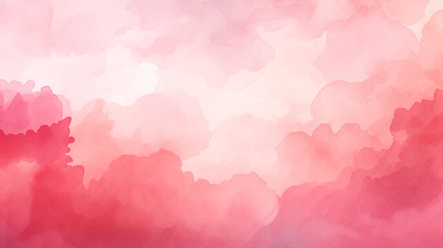 Watercolor Backgrounds: Soft and Pale Pink and Red