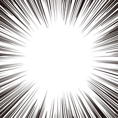 細かめの集中線【正方形】漫画 コミック 効果