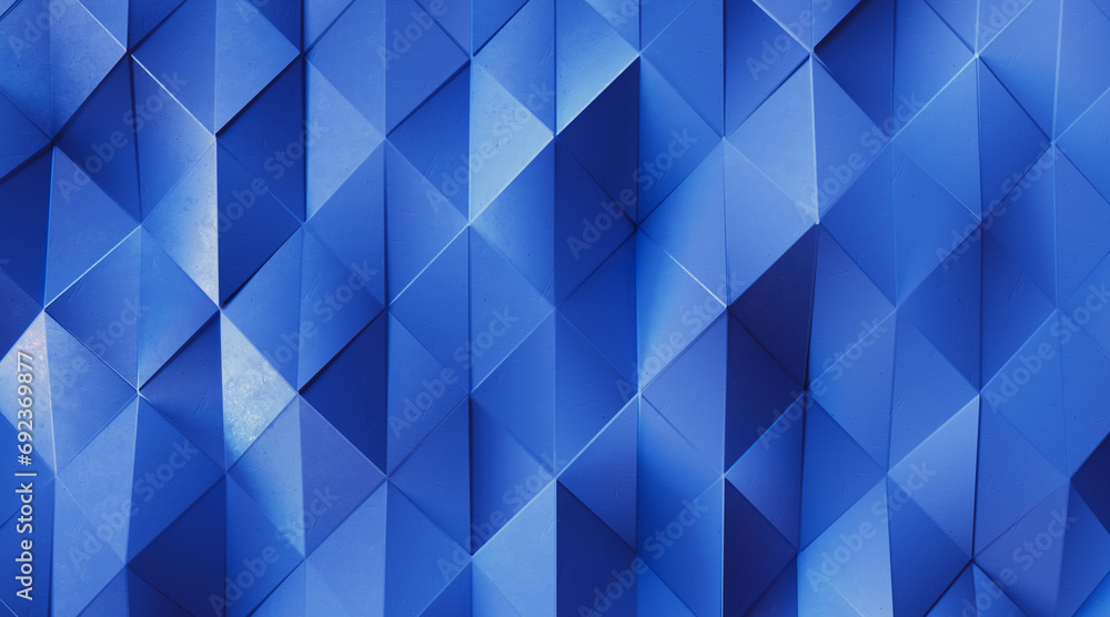 Wall mural random shifted wall background with tiles. futuristic, triangle tile pattern wallpaper with 3d. 3d r