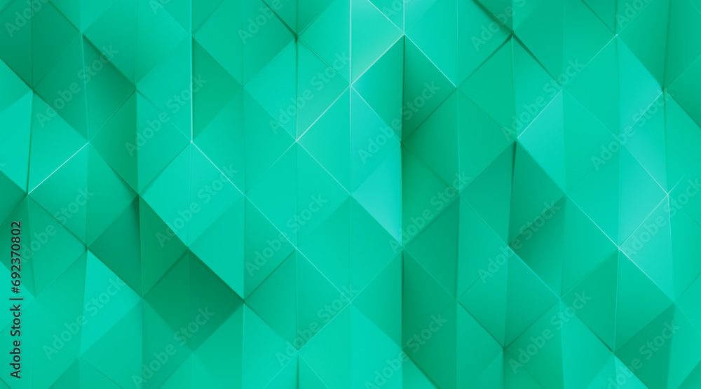 Wall mural random shifted wall background with tiles. futuristic, triangle tile pattern wallpaper with 3d. 3d r