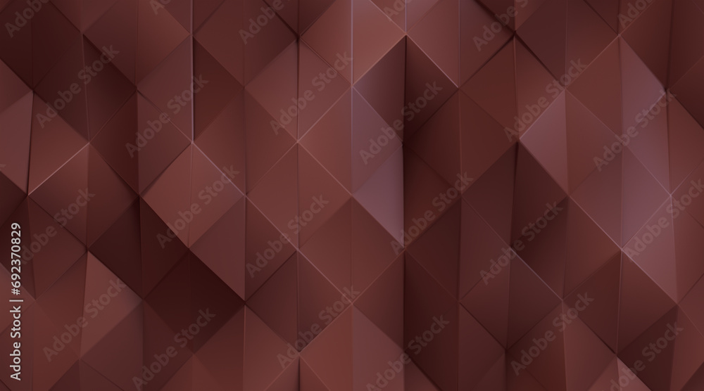 Wall mural random shifted wall background with tiles. futuristic, triangle tile pattern wallpaper with 3d. 3d r