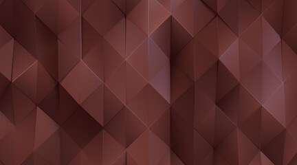 Random shifted Wall background with tiles. Futuristic, triangle tile pattern Wallpaper with 3D. 3D Render - obrazy, fototapety, plakaty