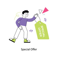 Special Offer Flat Style Design Vector illustration. Stock illustration