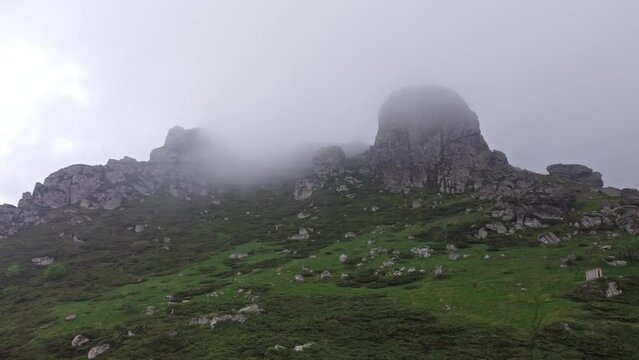 One of the peaks at Stara Planina mountain, Babin zub.