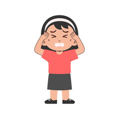 cute pose vector kids elements cute