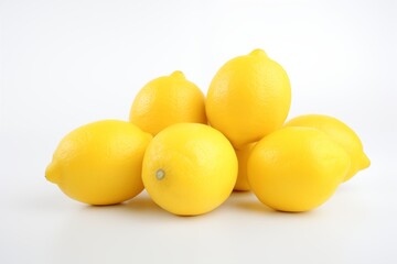Lemons on white background