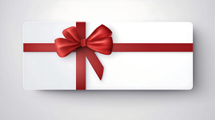 what Gift Box with red Bow and Ribbons  isolated on what background