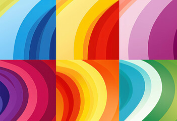 Fototapeta premium Rainbow vector background, rainbow striped designs