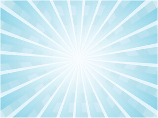 デジタル感のあるライトカラーの集中線背景素材_ライトブルー