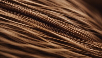 Close up of brown hair as background. Macro. Shallow depth of field.