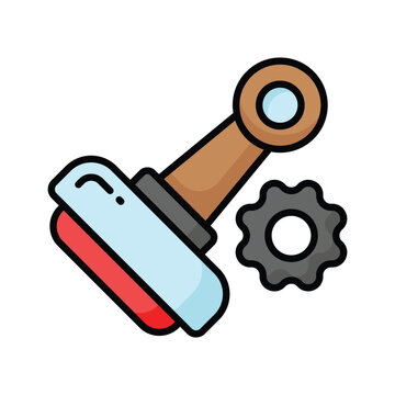 recommend clip art: Distinctive impression or quality, rubber stamp vector design in trendy style