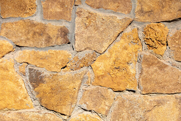 Stone bricks on the wall as an abstract background. Texture