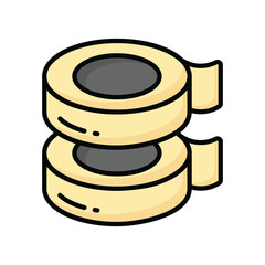 Adhesive tape vector design, isolated on white background, ready to use in website and mobile apps