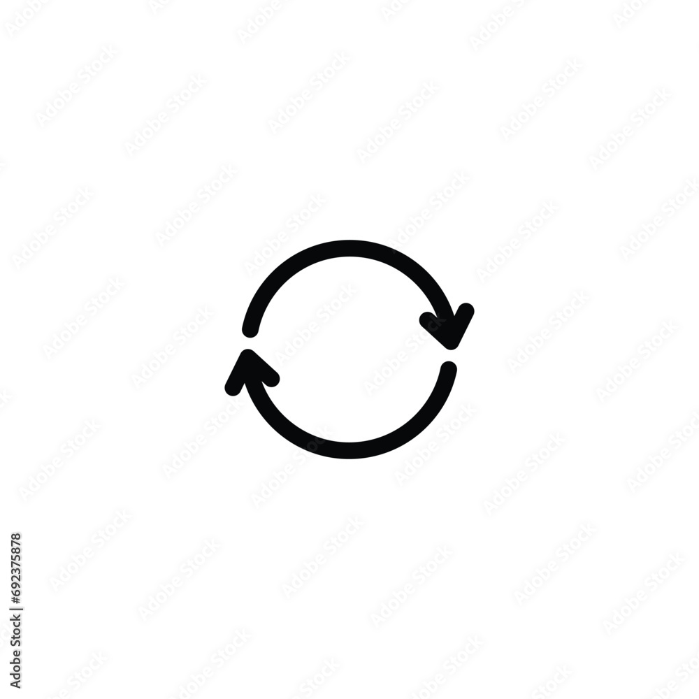 Poster reload icon, refress sign vector for web site computer and mobile app