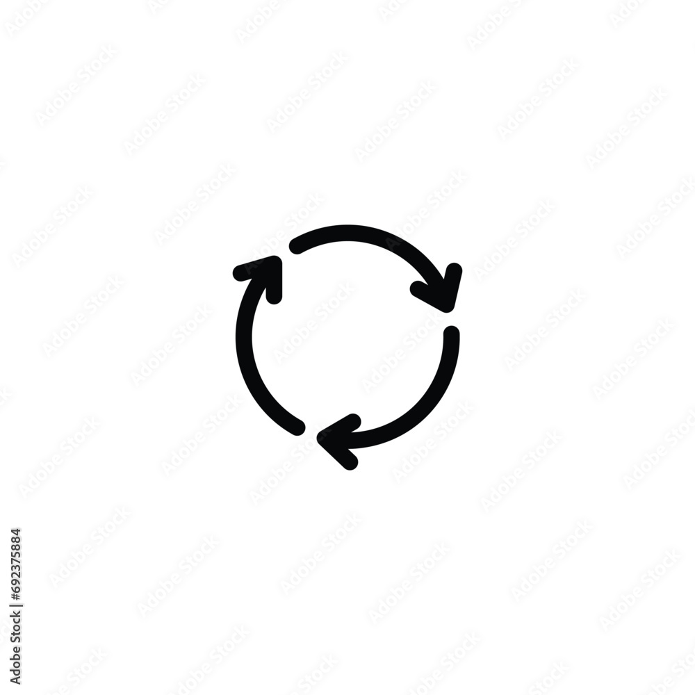 Poster reload icon, refress sign vector for web site computer and mobile app