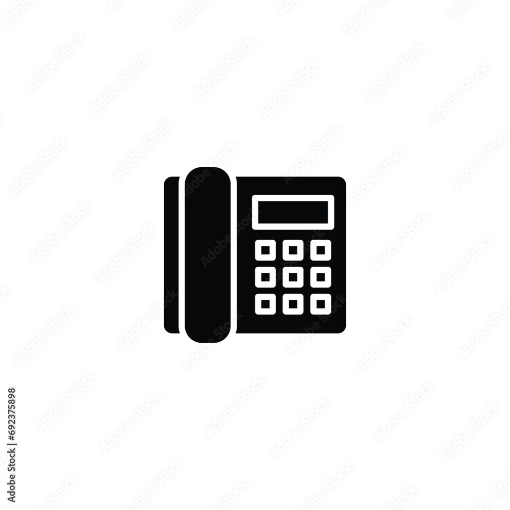 Poster telephone icon, phone sign vector for web site computer and mobile app