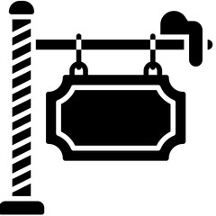 Sign icon, Christmas related vector illustration