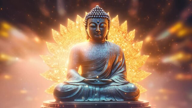 輝くブッダ像,Generative AI 