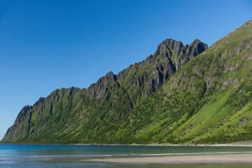 Ersfjord Beach on Senja Island, in Norther Norway