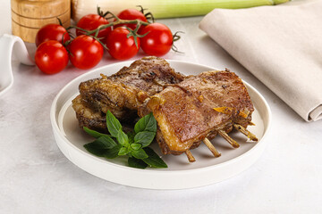 Roasted Lamb ribs with spices