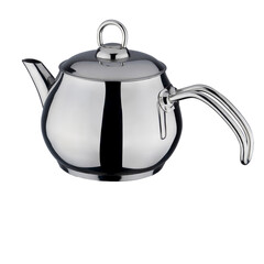 Traditional Turkish style stainless steel teapot, as a turkish 
