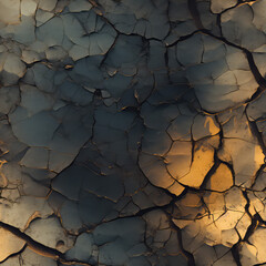 Seamless abstract cracked dark ground texture background
