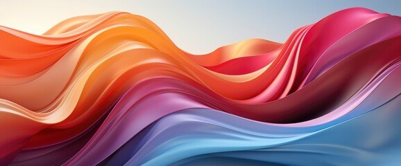 Stunning 3D Render Abstract Multicolor Spectrum , Background Banner HD