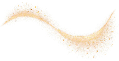 Gold glitter curve - obrazy, fototapety, plakaty