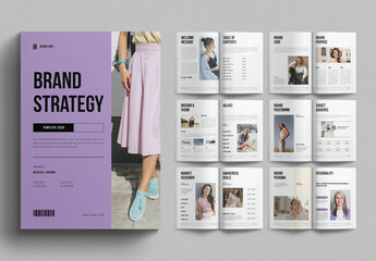 Brand Strategy Template Design Layout