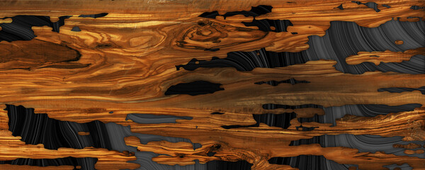 Black Epoxy Resin wood texture