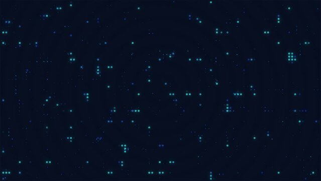 Digital point motion technology data network background
