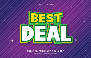 editable text effect, Best Deal style
