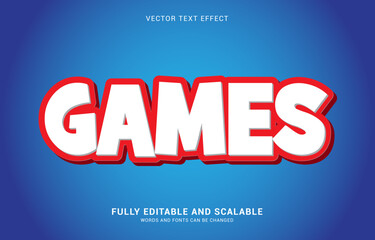 editable text effect, Games style
