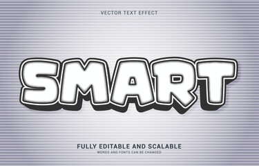 editable text effect, Smart style