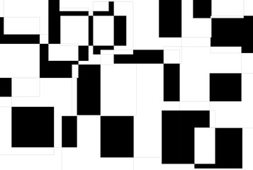 black and white squares background