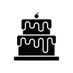 cake icon vector design template simple and clean