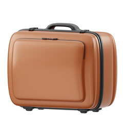 3D Brown Travel Luggage