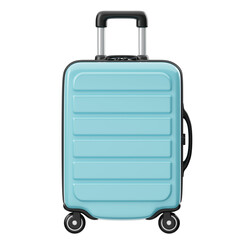 3D Blue Travel Luggage