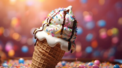 mint icecream ice cream illustration caramel cookie, dough sorbet, gelato fudge mint icecream ice cream