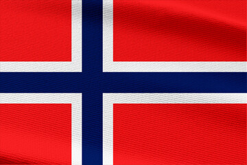 Close-up view of Norway National flag.