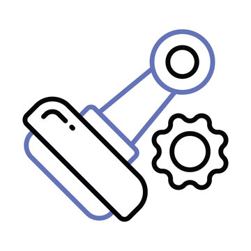 recommend clip art: Distinctive impression or quality, rubber stamp vector design in trendy style
