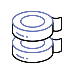 Adhesive tape vector design, isolated on white background, ready to use in website and mobile apps