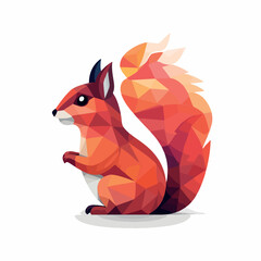 Squirrel in cartoon, doodle style. Isolated 2d vector illustration in logo, icon, sketch style, Eps 10. AI Generative
