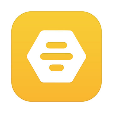 Bumble app icon. Social networking app for dating.