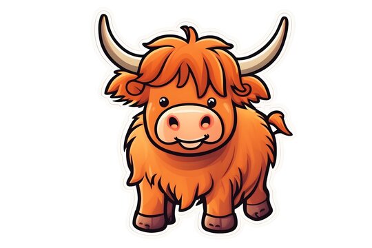 Happy Highland Cow (JPG 300Dpi 10800x7200)