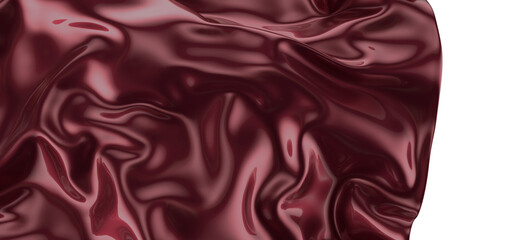 abstract red fabric in motion